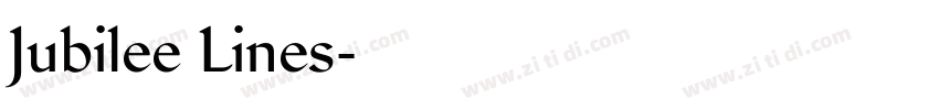 Jubilee Lines字体转换